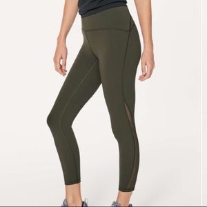 NWT - Lululemon Train Times 7/8 Pant (25" ) olive